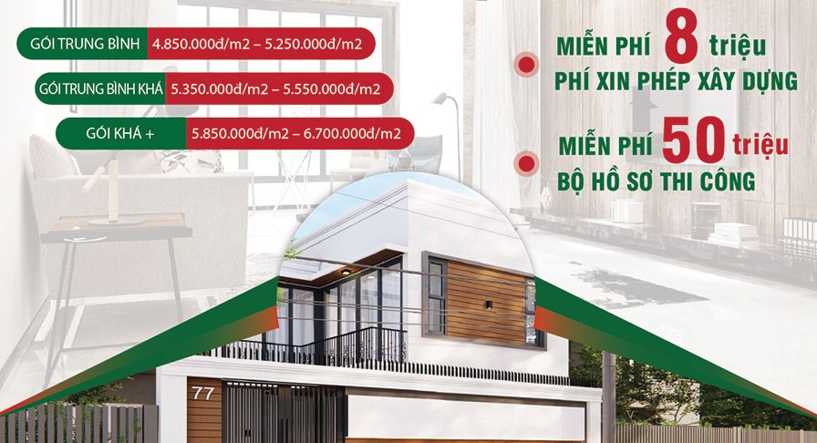 BÁO GIÁ XÂY NHÀ TRỌN GÓI TPHCM NĂM 2025